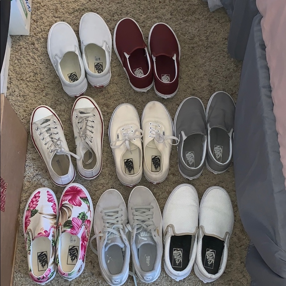 Vans, Converse, Pumas